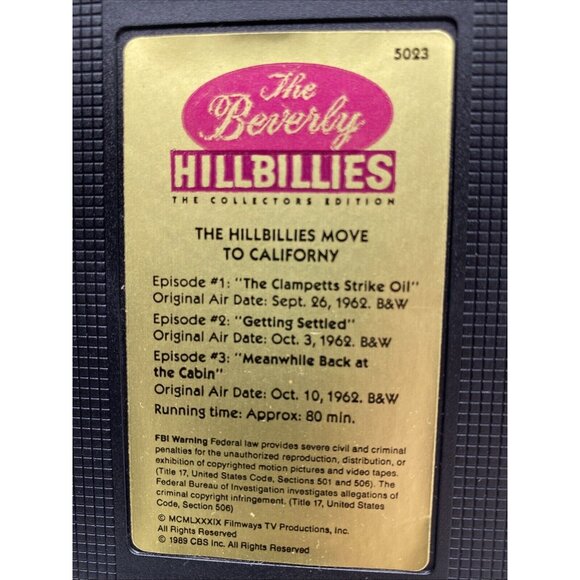 The Beverly Hillbillies Collectors Edition VHS CBS Video Library Sitcom 60s Lot - Picture 5 of 16